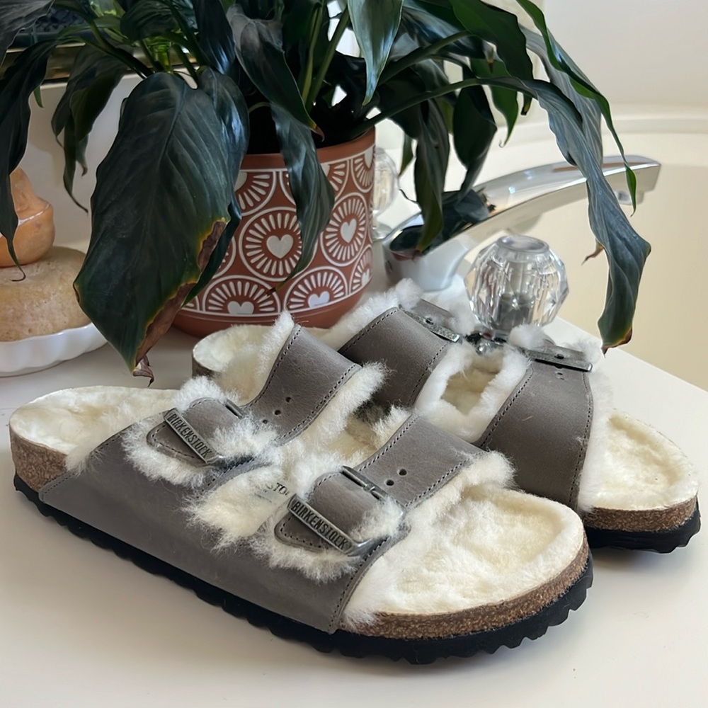 Birkenstock Shearling Arizona Sandal